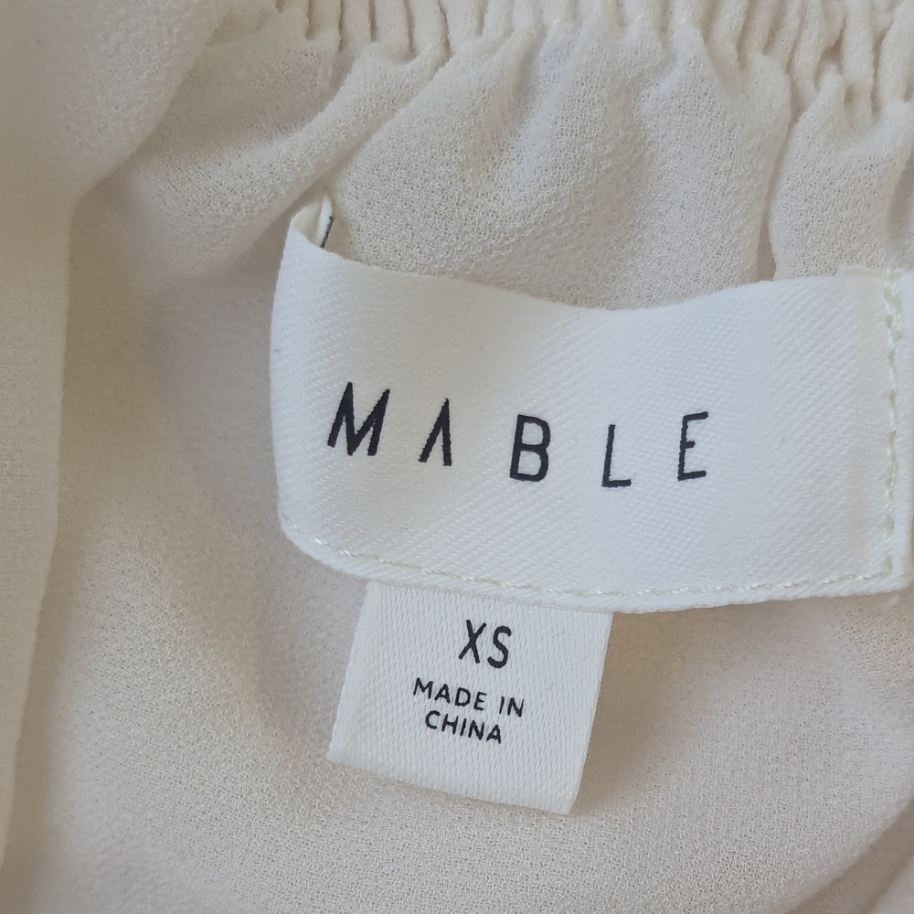 Mable By Anthropologie Cream Ruffle Tiered Mini Dress Romantic Preppy - Picture 11 of 12